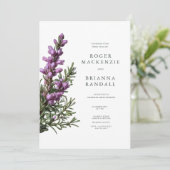 Heather Invitation Einladung (Stehend Vorderseite)