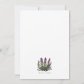 Heather Invitation Einladung (Rückseite)