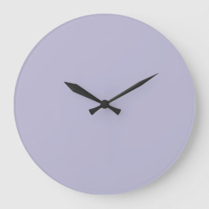 Heather Lila Solid Color Große Wanduhr