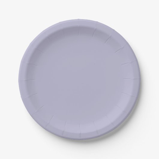 Heather Lila Solid Color Pappteller (Vorderseite)