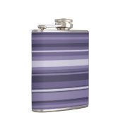 Heather lila Streifen Flachmann (Rechts)