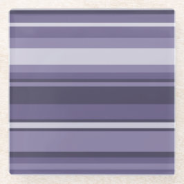 Heather lila Streifen Glasuntersetzer