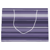 Heather lila Streifen Große Geschenktüte (Vorderseite)