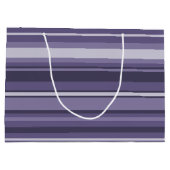 Heather lila Streifen Große Geschenktüte (Rückseite)