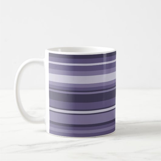 Heather lila Streifen Kaffeetasse (Links)