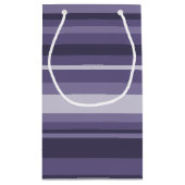Heather lila Streifen Kleine Geschenktüte (Rückseite)