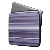 Heather lila Streifen Laptopschutzhülle (Vorderseite Links)