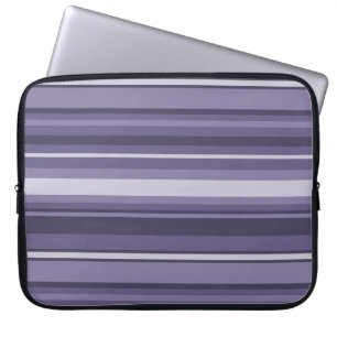 Heather lila Streifen Laptopschutzhülle