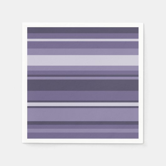 Heather lila Streifen Serviette (Vorderseite)