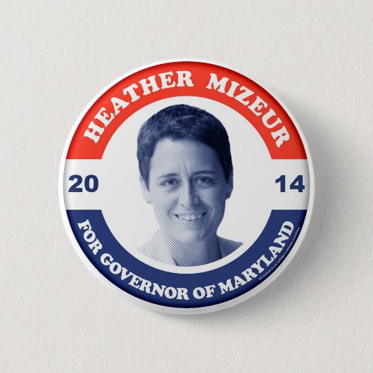 Heather Mizeur Retro Button (Vorderseite)