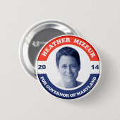Heather Mizeur Retro Button (Vorne & Hinten)