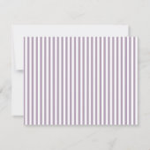 Heather Modern Open Hearts Striped Note Card Mitteilungskarte (Rückseite)
