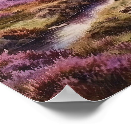 Heather Moorland Poster (Ecke)