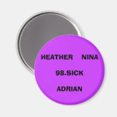 HEATHER NINA98.SICKADRIAN MAGNET (Vorderseite/Rückseite)