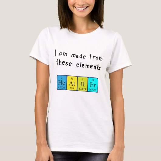 Heather Periodenname Shirt (Vorderseite)