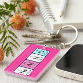 Heather Periodenschlüsselring Schlüsselanhänger (Vorderseite rechts)