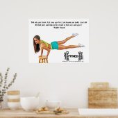 Heather Prescott Fitness Poster (Küche)