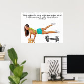 Heather Prescott Fitness Poster (Heimbüro)