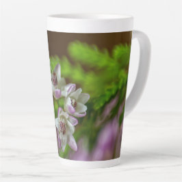 Heather Spring Blume immergrün blühen lila weiß Milchtasse