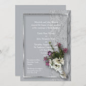 Heather und Lace Einladung (Vorne/Hinten)