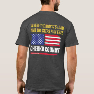 (Heather) US-Flagge / Musik ist laut & Schritte la T-Shirt