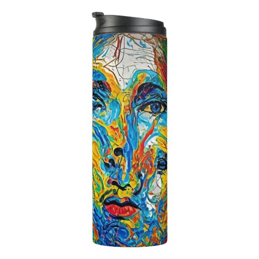 Heather Wycuff-inspirierte Kunst Thermosbecher (Nach rechts gedreht)