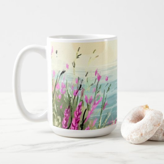 Heather's Embrace am Meer Kaffeetasse (Mit Donut)