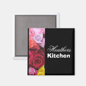 Heathers Küchen benutzerdefinierte Rose Kühlschran Magnet (Vorderseite/Rückseite)
