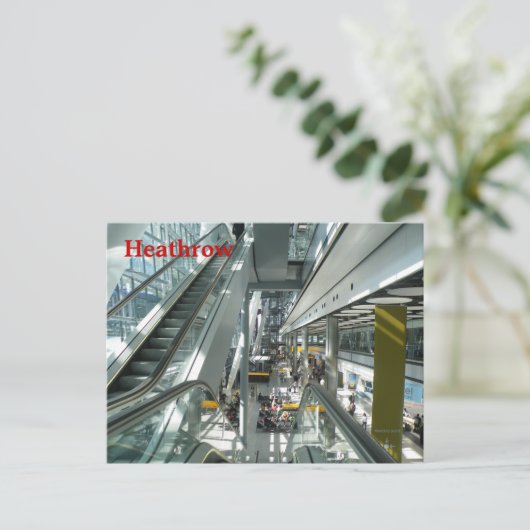 Heathrow Postkarte (Stehend Vorderseite)