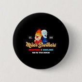 Heating And Cooling Brothers Christmas Retro  Button (Vorderseite)