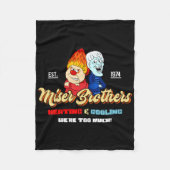 Heating And Cooling Brothers Christmas Retro  Fleecedecke (Vorderseite)
