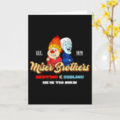 Heating And Cooling Brothers Christmas Retro Karte (Gelbe Blume)