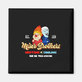Heating And Cooling Brothers Christmas Retro Magnet (Vorne)