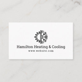 Heating & Cooling Business Card Visitenkarte