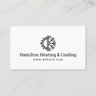 Heating & Cooling Business Card Visitenkarte
