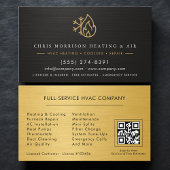 Heating Cooling Service Technician QR Code Visitenkarte