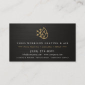 Heating Cooling Service Technician QR Code Visitenkarte (Vorderseite)