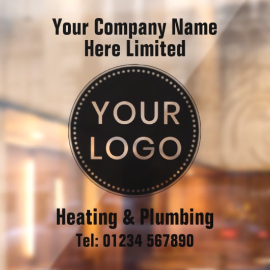 Heating Engineers or Heating & Plumbing Company Fensteraufkleber (Blatt 2)