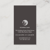 Heating Ventilation Air Conditioning Cooling Busin Visitenkarte (Rückseite)