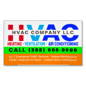 Heating, Ventilation & Air Conditioning - Pro HVAC Magnetische Visitenkarte (Vorderseite)