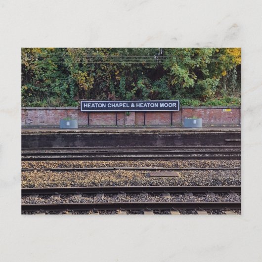 Heaton Kapelle & Heaton Moor Postkarte (Vorderseite)
