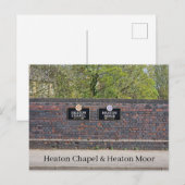 Heaton Kapelle & Heaton Moor Postkarte (Vorne/Hinten)