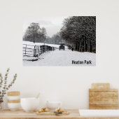 Heaton Park in Snow Poster (Küche)