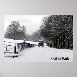 Heaton Park in Snow Poster