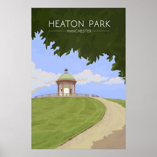 Heaton Park Manchester Reiseplakat Poster (Vorne)