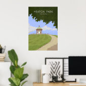 Heaton Park Manchester Reiseplakat Poster (Heimbüro)