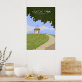 Heaton Park Manchester Reiseplakat Poster (Küche)