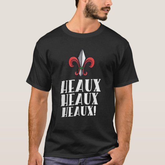 Heaux Heaux Heaux Cajun Christmas Louisiana Xmas N T-Shirt (Vorderseite)