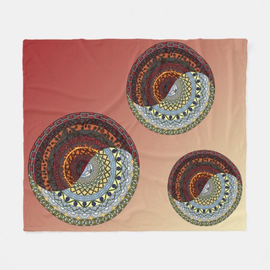 Heaven and Hell Fleece Blanket (Vorderseite (Horizontal))