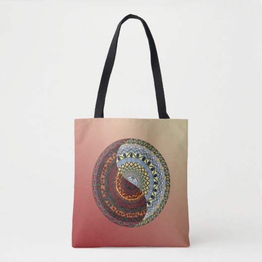 Heaven and Hell Mandala All-Over-Print Bag Tasche (Vorderseite)